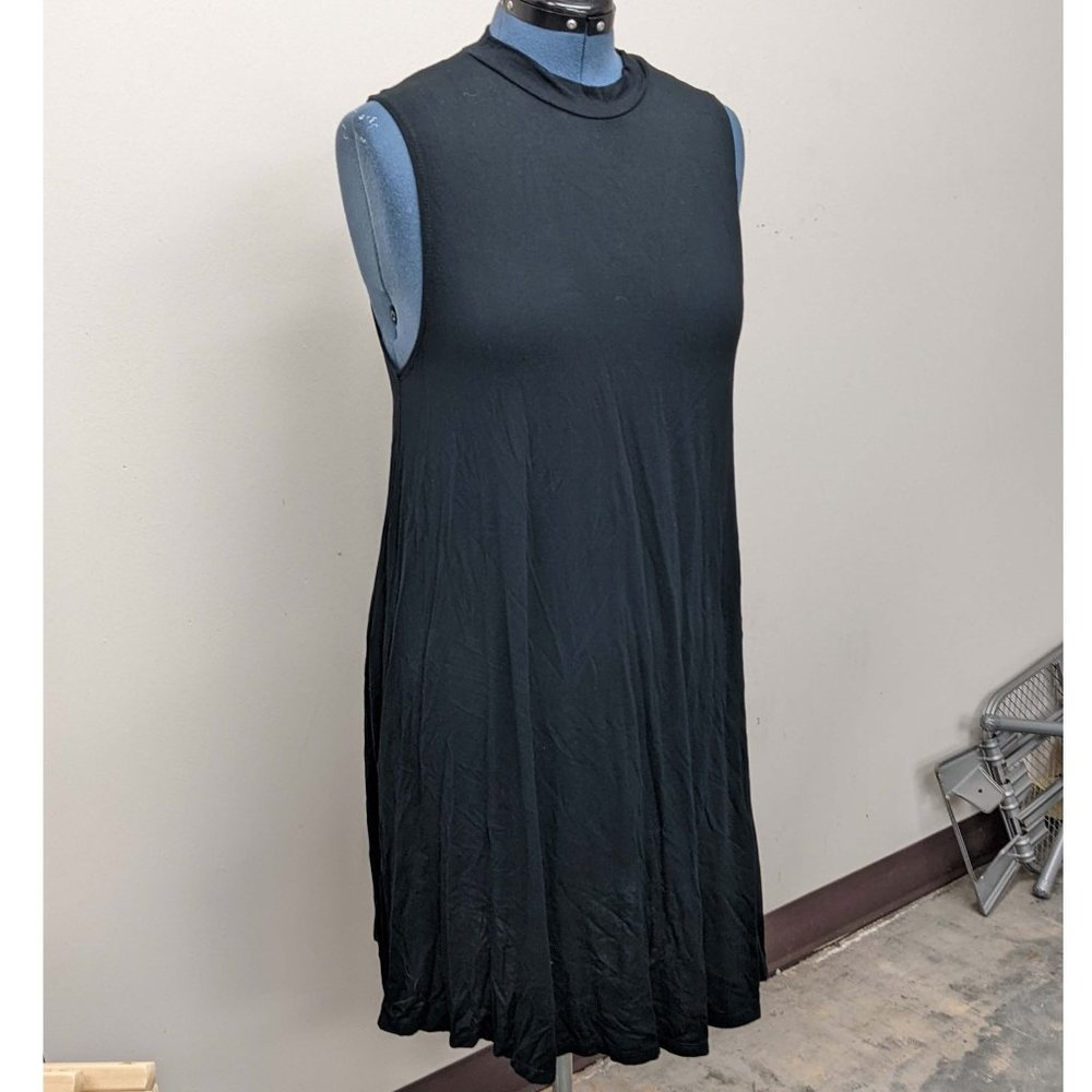 Forever 21 Plus 2X Black High Neck Sleeveless Swing Dress